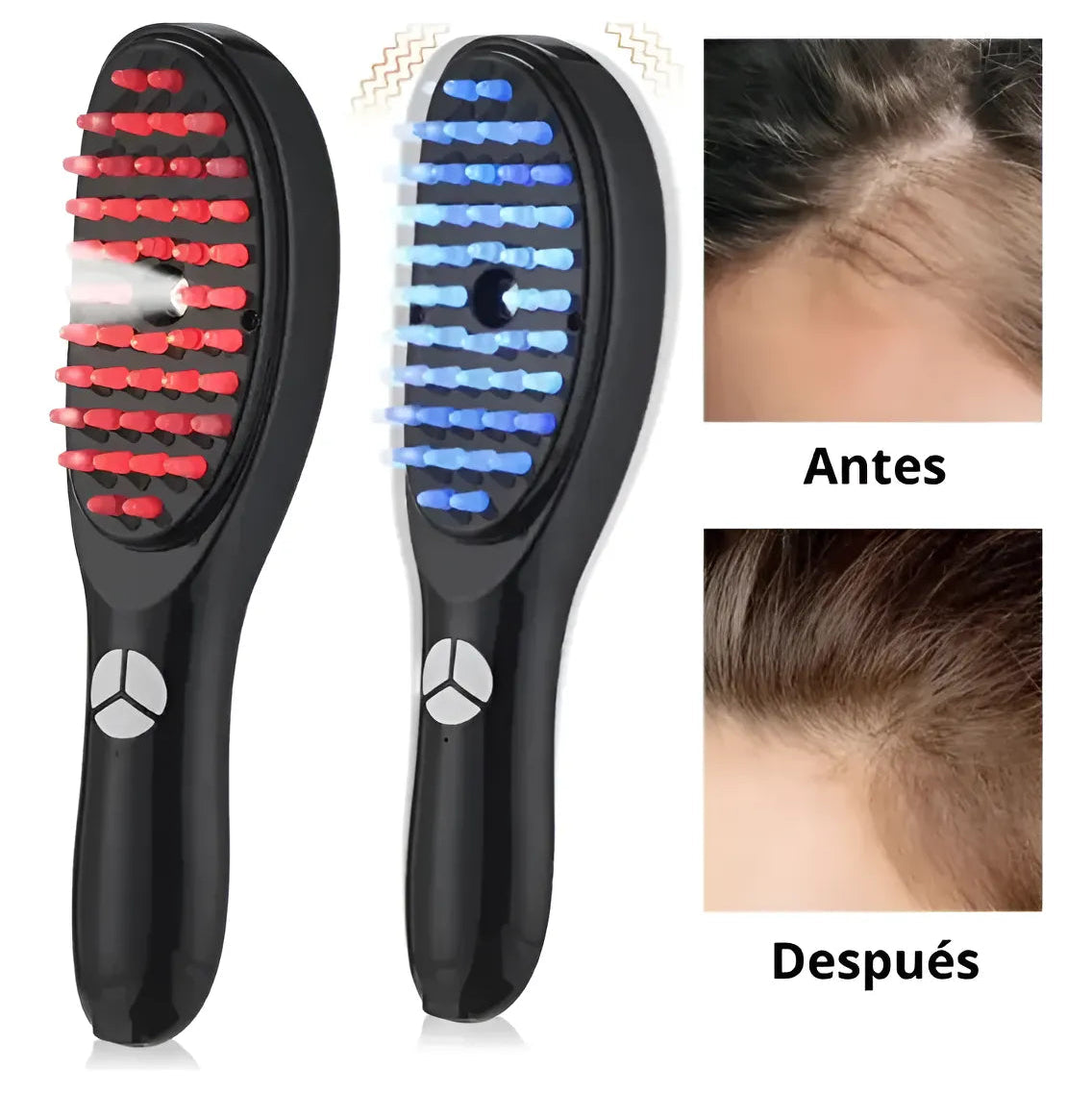 Cepillo Masajeador Capilar con Crecimiento de Cabello a Vapor