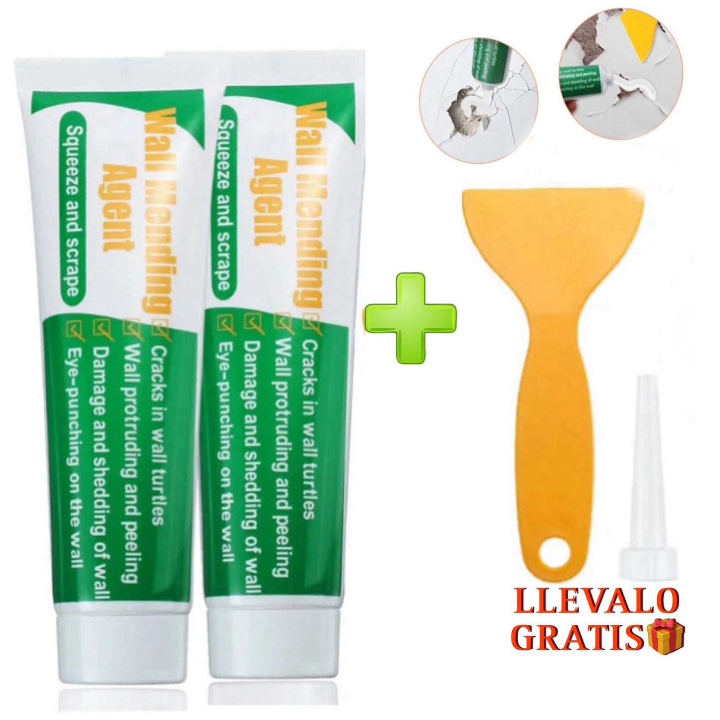 Crema Reparadora de Paredes con Grietas 🚛Envio Gratis + Pago Contraentrega