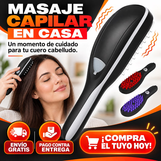 Cepillo Masajeador Capilar con Crecimiento de Cabello a Vapor
