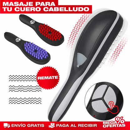 Cepillo Masajeador Capilar con Crecimiento de Cabello a Vapor