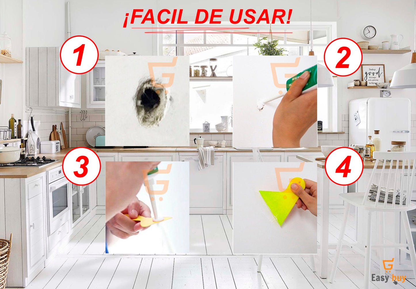 Crema Reparadora de Paredes con Grietas 🚛Envio Gratis + Pago Contraentrega