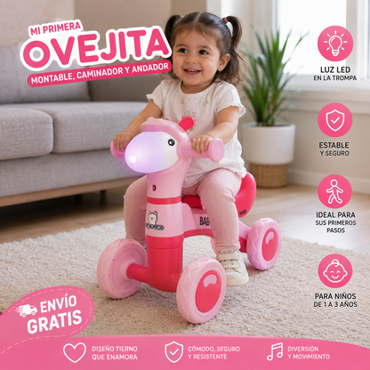 Ovejita Montable con luz ¡Caminador y Andador! Envió gratis 🚚+ Pago Contra entrega